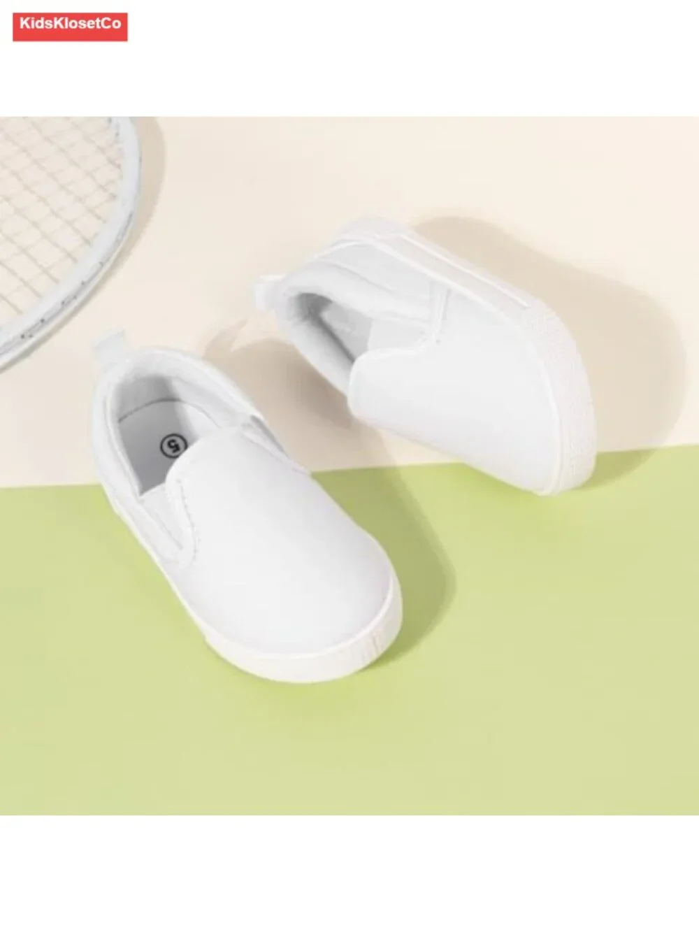 Canvas T-Strap Slip-On Sneakers Soft Sole Non-Slip Toddler Boys Girls